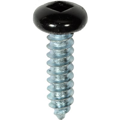 Auveco # 25382 10 x 3/4" Black Painted Square Drive Pan Head Tapping Screw. Qty 100.