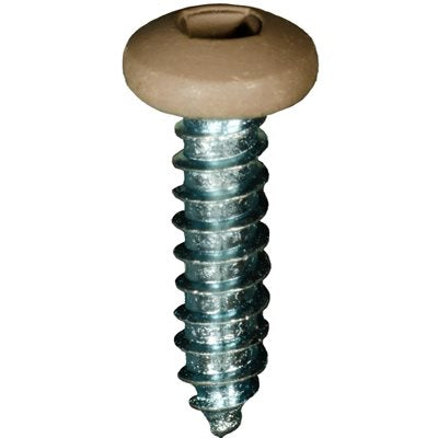 Auveco # 25383 10 x 3/4" Tan Painted Square Drive Pan Head Tapping Screw. Qty 100.