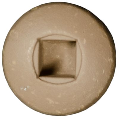 Auveco # 25383 10 x 3/4" Tan Painted Square Drive Pan Head Tapping Screw. Qty 100.