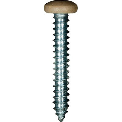 Auveco # 25389 10 x 1-1/4" Tan Painted Square Drive Pan Head Tapping Screw. Qty 100.