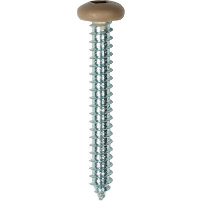 Auveco # 25392 10 x 1-1/2" Tan Painted Square Drive Pan Head Tapping Screw. Qty 100.
