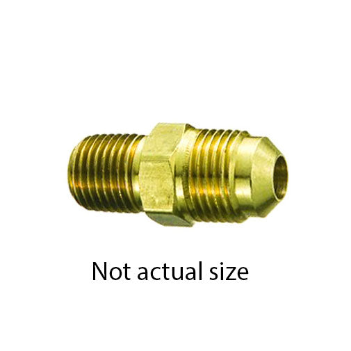 Auveco 264 Brass Male Connector 5/16 Tube Size 1/4 Threads Qty 5 