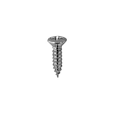 Auveco # 2698 6 X 1/2" Phillips Oval Head Tapping Screw Chrome. Qty 100.