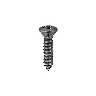 Auveco # 2710 8 X 3/4" Phillips Oval Head Tapping Screw Chrome. Qty 100.