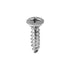 Auveco # 2728 10 X 3/4" Phillips Oval Head Tapping Screw Chrome. Qty 100.