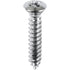 Auveco # 2730 10 X 1" #8 Head Phillips Oval Head Tapping Screw Chrome. Qty 100.