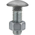 Auveco 3100 7/16 -14 X 1-1/2 Stainless Steel Capped Round Head Bumper Bolts With Hex Nuts Qty 10 