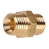 Auveco 317 Brass Hex Nipple 1/4 Threads A 1/4 Threads B Qty 5 