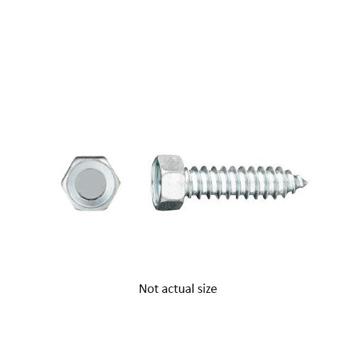 Auveco 3214 10 X 1-1/4 Indented Hex Head Tapping Screw Zinc Qty 100 