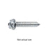 Auveco 3392 12 X 1 Slotted Hex Washer Head Tapping Screw Zinc Qty 100 