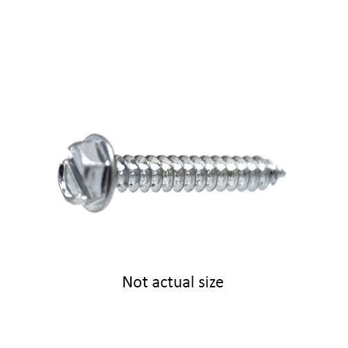 Auveco 3385 10 X 1 Slotted Hex Washer Head Tapping Screw Zinc Qty 100 