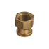 Auveco 337 Brass Reducing Coupling 3/8 Threads A 1/4 Threads B Qty 5 