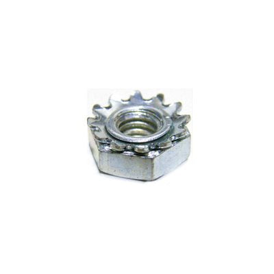 Auveco 3494 10-24 Hex Keps Lock Washer And Nut Zinc Qty 100 