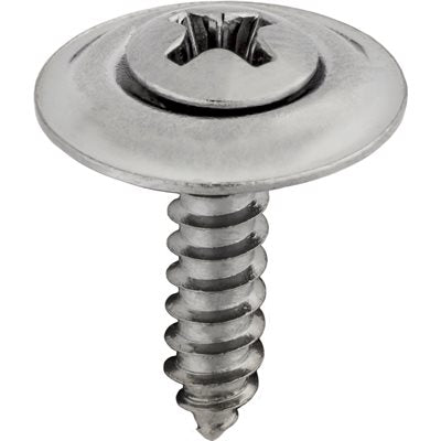 Auveco # 3537 6 X 5/8" Phillips Oval SEMS Countersunk Washer Tapping Screw. Qty 100.