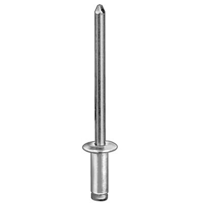 Auveco # 19050 Panel Blind Aluminum Rivet 5/32" Diameter 3/16"-1/4" Grip. Qty 100.