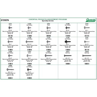 Auveco # 6720EPA Specialty Screws Assortment. Qty 1.