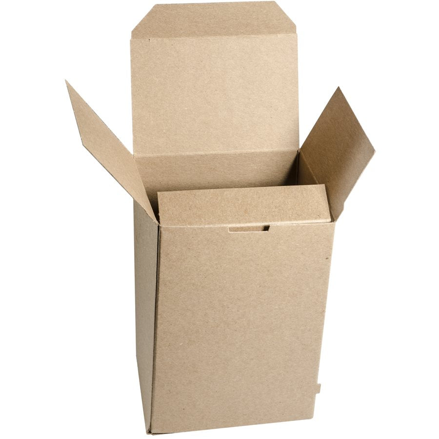 Auveco 7-SBOXES Plain Kraft Folding Boxes 4-1/4 x 3 x 6-1/4 Qty 425 Boxes 
