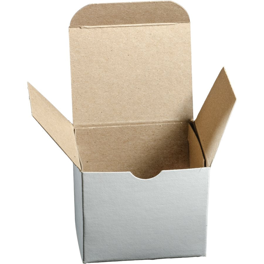 Auveco 2-BOXES Plain Paperboard Folding Boxes 3-3/8 X 2-7/8 X 2 Qty 375 BXS