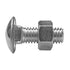 Auveco 3099 7/16 -14 X 1-1/4 Stainless Steel Capped Round Head Bumper Bolts With Hex Nuts Qty 10 