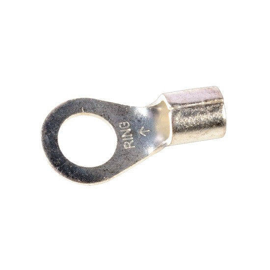 Auveco 15164 6 Gauge 3/8 Stud Ring Terminal Non-Insulating Qty 25 