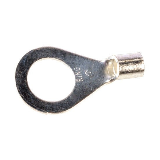 Auveco 15161 8 Gauge 1/2 Stud Ring Terminal Non-Insulating Qty 25 