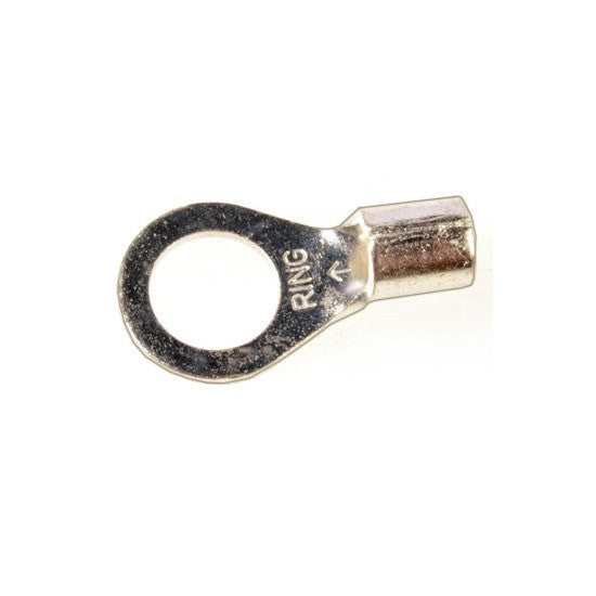 Auveco 15160 8 Gauge 3/8 Stud Ring Terminal Non-Insulating Qty 25 