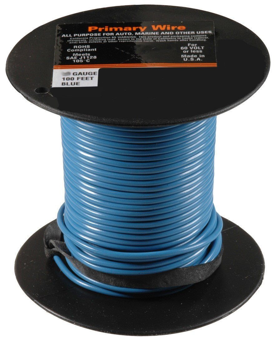 Auveco 20493 Primary Wire 16 Gauge Blue 35 Feet Qty 1 