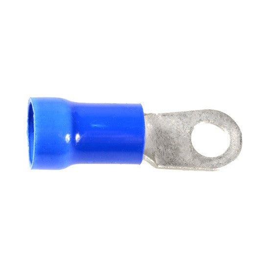 Auveco 17047 Vinyl Insulated Ring Terminal 6 Gauge 5/16 Stud Blue Qty 15 