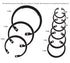 Auveco 11488 30mm Internal Retaining Rings DIN 1300 - Phosphate/Oil Qty 50 