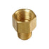 Auveco 330 Brass Pipe Adapter 1/2 X 3/8 Threads Qty 5 