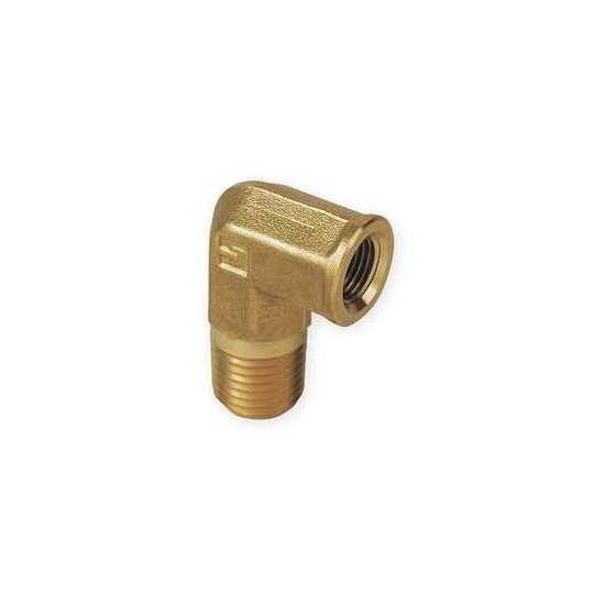 Auveco 352 Brass Pipe Elbow 3/8 Interior Threads 3/8 Exterior Threads Qty 5 