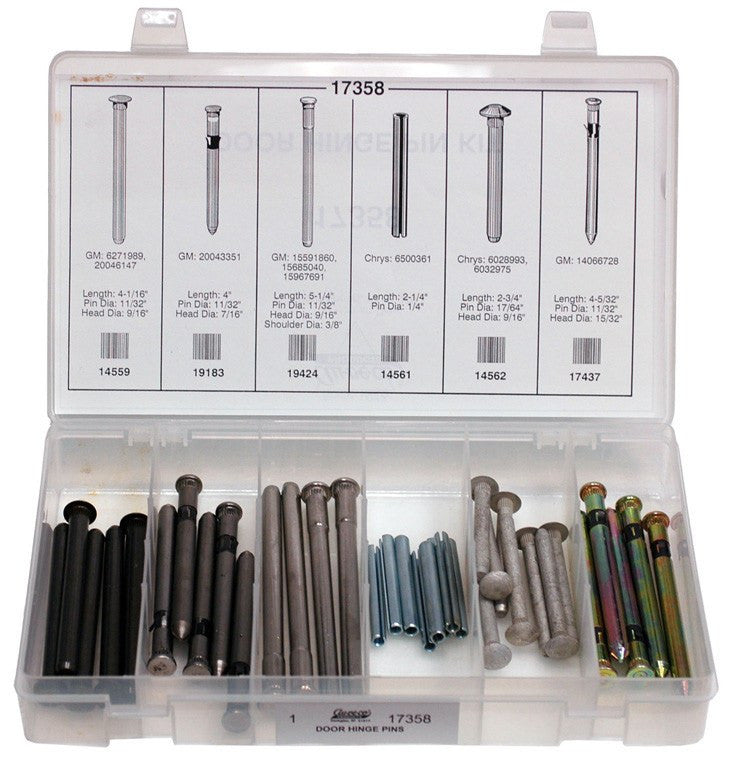 Auveco 17358 Door Hinge Pin Kit Qty 1 
