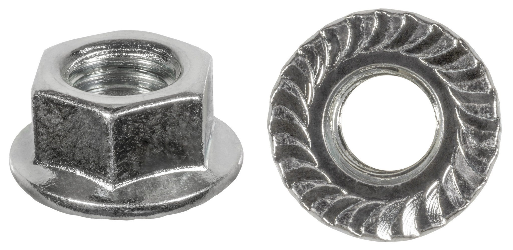 Auveco 22045 Metric Spin Lock Nut With Serrations, M10-1 5, 15mm Hex Qty 25 