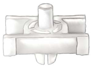 Auveco No. 21767 BMW Molding Clip, Quantity - 25