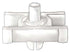 Auveco 21767 BMW Molding Clip, White Nylon Qty 25 