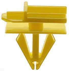 Auveco 21013 Molding Clip GM Yellow Nylon Qty 15 
