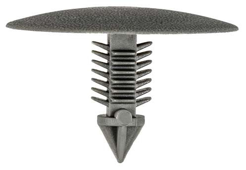 Auveco 21907 Retainer; Head Dia : 30mm, Stem Dia : 8mm, Stem Length: 18mm, Gray Nylon Qty 10 