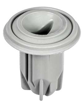 Auveco 21963 Screw Grommet ; Screw Size: 2 9mm Number 4 , Head Dia : 16mm, Stem Length: 15mm, Light Gray Nylon Qty 10 