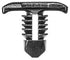 Auveco 21982 Weatherstrip Retainer; Head Size: 5mm X 13mm, Stem Dia : 5mm, Stem Length: 9mm, Black Nylon Qty 25 