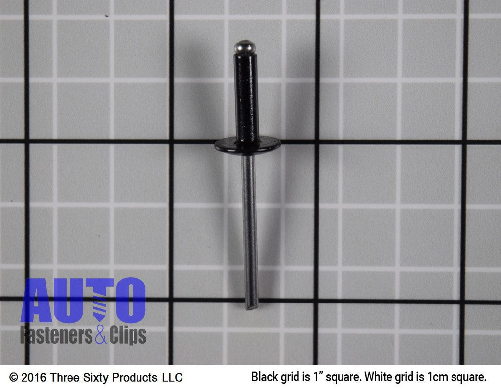 Auveco 17006 Black Aluminum Rivet 5/32 Dia 1/4 -3/8 Grip Qty 25 