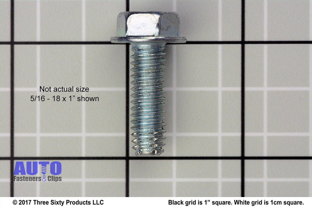 Auveco 15355 5/16 -18 X 1-1/2 Hex Washer Head Thread Cutting Screw Qty 50 