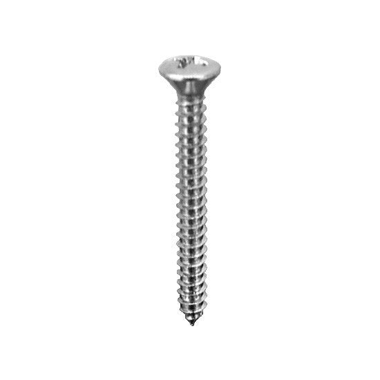 Auveco 2718 8 X 1-1/2 Phillips Oval Head Tapping Screw Chrome Qty 100 