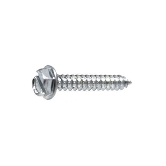 Auveco 3378 8 X 1 Slotted Hex Washer Head Tapping Screw Zinc Qty 100 