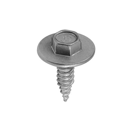 Auveco 18934 Hex Washer Head Tapping Screw Number 14 X 7/8 Zinc Qty 25 