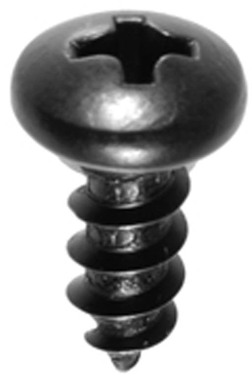 Auveco 11920 6 X 1-1/4 Phillips Pan Head AB Tapping Screw - Black Oxide Qty 100 