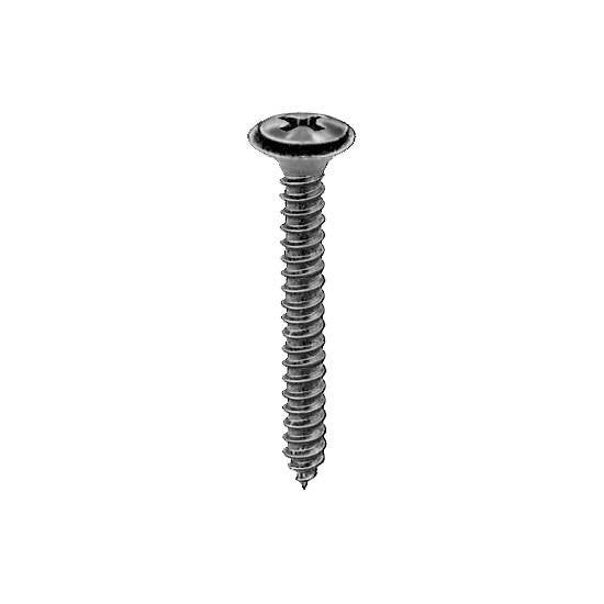 Auveco 10654 8-18 X 1-1/4 Phillips Oval 6 Head AB With SEMS Tapping Screw -Black Qty 100 