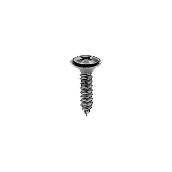 Auveco 10653 8-18 X 11/16 Phillips Oval 6 Head AB With SEMS Tapping Screw - Black Qty 100 