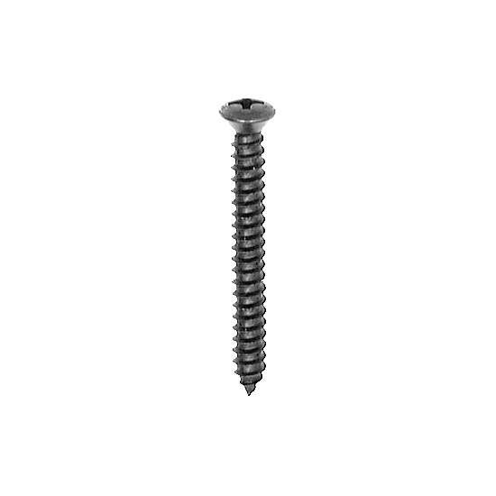 Auveco 10170 8 X 1-1/2 Phillips Oval Head Tapping Screw With 6Head Black Oxide Qty 100 