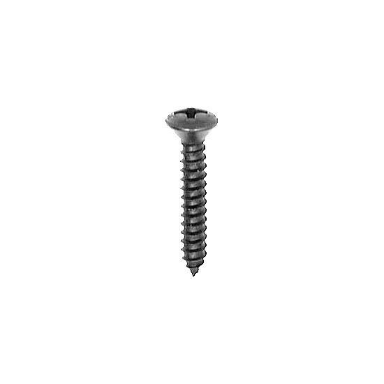 Auveco 10169 8 X 1-1/4 Phillips Oval Head Tapping Screw Black Oxide Qty 100 