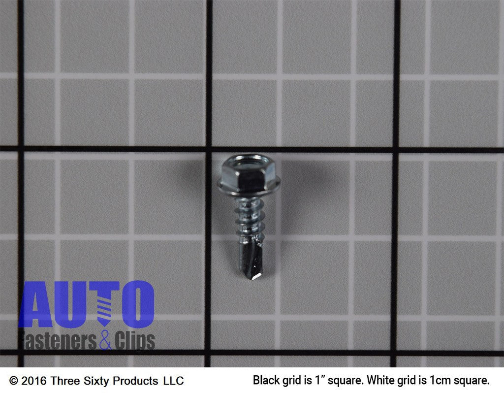 Auveco 9611 8 X 1/2 Hex Washer Head Teks Tapping Screw Zinc Qty 100 